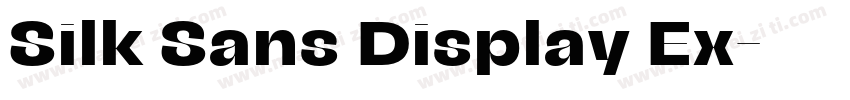Silk Sans Display Ex字体转换